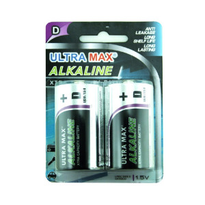 ULTRA MAX DUMX High-Quality Alkaline Battery DX2 Items in a Pack 2