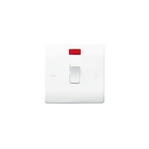 Thrion SL20DPN 20A Glossy Finished Modern Slimline DP Switch Neon Indicator