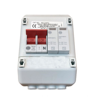 Wylex REC2SPD 100A 2 Way Isolator Switch with Type 2 SPD Main Switch Isolator