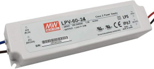 FossLED LPV-60-24 60W LED Non Dimmable Driver Waterproof IP65 Constant Voltage 24V Power Supply