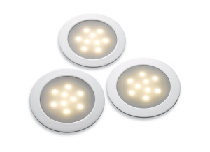 Firstlight Slimline LED Floor Light Aluminium Set of 6 6078SS