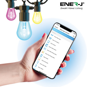 ENER-J SHA5315 Wi-Fi LED String Light Kit IP65 RGB+WW Colour Changing & Dimmable