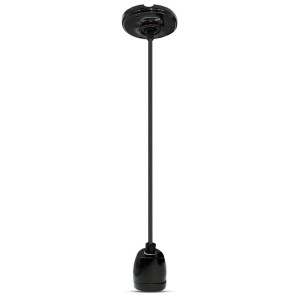 V-TAC VT3804 High Frequency Porcelain Lamp E27 Holder Black (VT-7998)