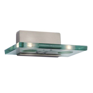 Firstlight Solar Wall 2-Light Brushed Steel 5475BS