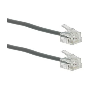Electrovision RJ11MM10 RJ11 Connectors Modular Jack Socket Telephone Cable M/M 10m