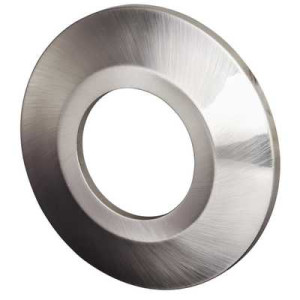 Megalux 401FBCR Standard Bezel Spotlight Hole Converter Steel Brushed Chrome