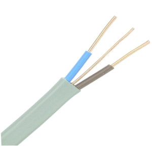 6242Y 10.0mm2 Grey Twin & Earth Cable, 53 Amps, 1m