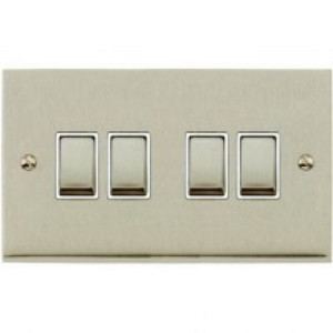 4Gang 2Way Sw Satin Nickel R05.830.SNW