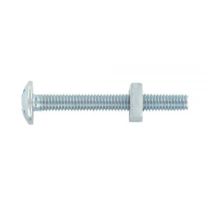 Deligo RB680 Bright Zinc Plated Roofing Nuts & Bolts M6 x 80mm 200PC