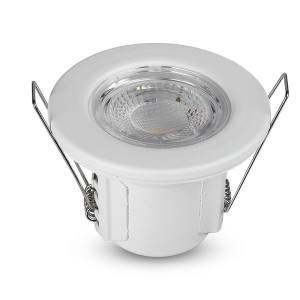 V-TAC VT8177 5W Dimmable Spotlight Firerated Fitting Samsung Chip Warm White 3000K - White Body (VT-885)