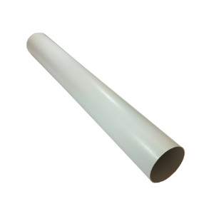 VERPLAS RD41000 High Quality Ducting Pipe 100mm Round 1m Rigid Ducting White PVC