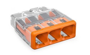 Wago 2773-403 3 Way Compact Push Wire Splicing Connectors 2773 Series 100PC