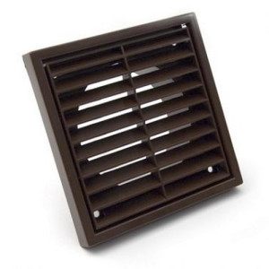 4" Fixed Brown Fan Grill