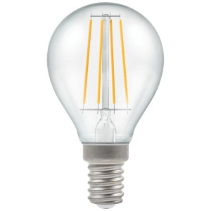 Crompton CRGOLF5SBCWW 5W LED Round Filament Golf Bulb Clear Dimmable 2700K SBC-B15D