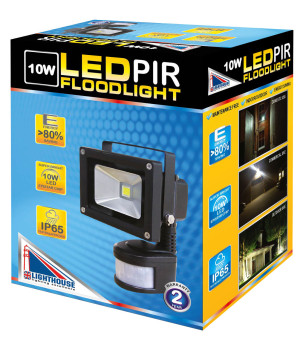 Lighthouse PIR & Classic LED Floodlight 10W 20W 30W 50W 80W 100W Security Light[Normal,10,Cool White]