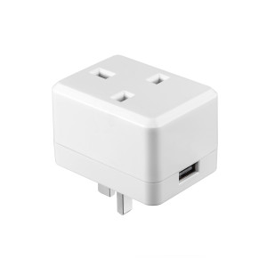 V-TAC VT8428 Smart WiFi Mini BS Plug USB Port Compatible With Alexa& Google Home