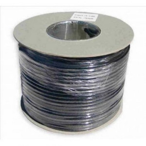 PH100-1BK Satellite Copper Braid & Shield Black 1M