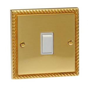 1G Architrave Georgian Brass Switch