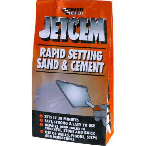 Everbuild Rapid Setting Sand & Cement 2Kg - Grey, JETCEMMIX2