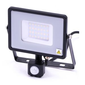 V-TAC VT460 PIR Sensor LED Floodlight With SMD Samsung Chip 3000K Black Body 30W