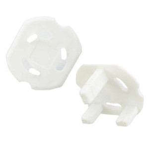 Fastpak Wall Socket Safety Blanking Plug Covers - White, VP3097