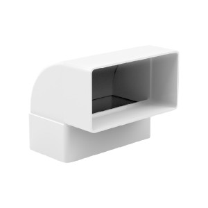 Verplas FDV90220 Rectangular Ducting Vertical 90 Degree Elbow Bend 220mm x 90mm