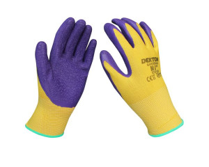 Dekton DTG1020 Leather/Cotton Ultra Grip Tradesman Working Gloves Size 8/M 12 PC