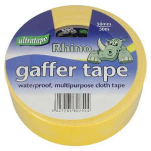 Ultratape Cloth Gaffer Tape (50mm x 50m)-Yellow