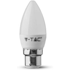 V-TAC VT21860 Plastic Candle Bulb Samsung Chip 3000K B15 5.5W