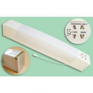18W Low Energy Dual Voltage Shaver Light White IP44