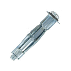 Deligo WAM537 Hollow Wall Heavy Duty Cavity Anchors M5 X 37mm Metal Brolly Fixings Plug