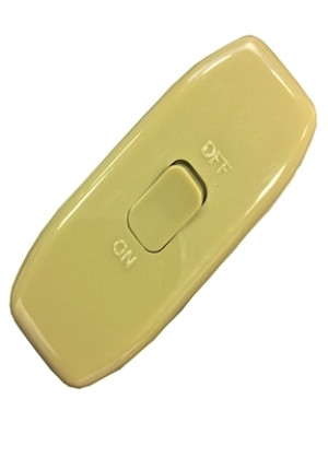 DENCON ILCSG High-Quality 5A In Line Cord Torpedo Lamp Plastic Switch Gold