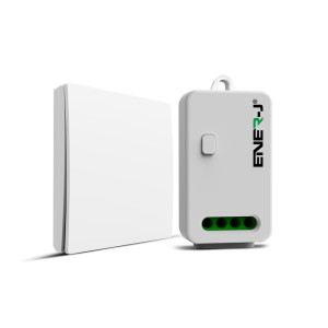 ENER-J WS1061 1 Gang Eco Range Kinetic Switch & 100W RF Wi-Fi Dimmable Receiver