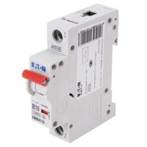 Eaton EMDH110 MCB Memshield 3 Single Module Single Pole Type D Miniature Circuit Breaker-10 A