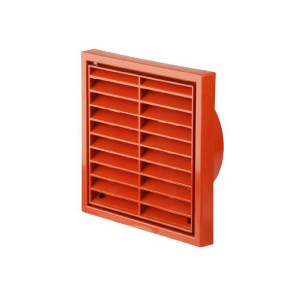 VERPLAS G625T Terracotta Fixed External Exterior Ducting Air Vent Grille 6 Inches