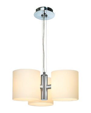 Firstlight Alto 3 Light Fitting in Chrome with Opal Glass