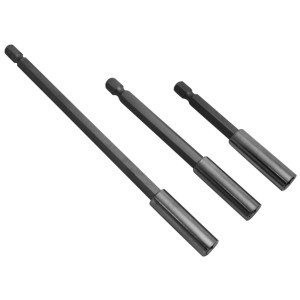 Dekton DT65908 3PC Assorted Bit Holder Set 1/4" Shank Hexagon