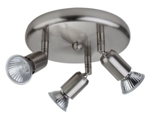 Firstlight 3-Light Spotlight Brushed Steel 7004BS