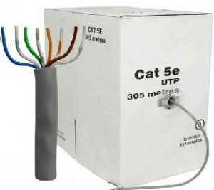 Cat5E Data Cable - Utp Copper Clad Aluminium Grey, 305m