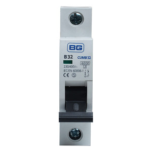 BG CUMB32 Single Pole Miniature MCB Circuit Breaker-32A