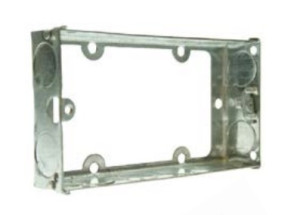 Thrion MBEB235 2 Gang Flush Steel Galvanized Extension Box 35mm