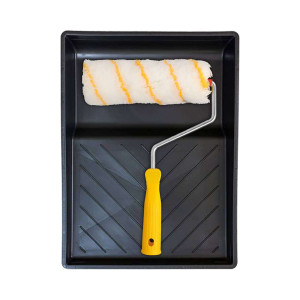 RH14330 High Quality Pile 9" Paint Roller Brush with Plastic Tray Kit