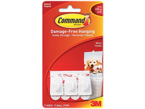 Command 17066 Adhesive General Purpose Hooks - 3PC
