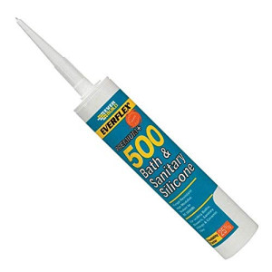 EVERBUILD 500IV Everflex 500 Bath & Sanitary Silicone C3 295ml Manhattan Ivory