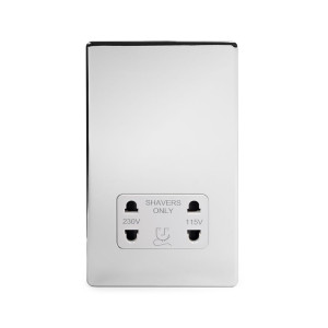 Shaver Socket Polished Chrome R02.895.W