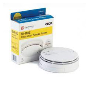 Aico Ei141 Ionisation Smoke Alarm, Mains Powered, Alkaline Battery, Easi-Fit