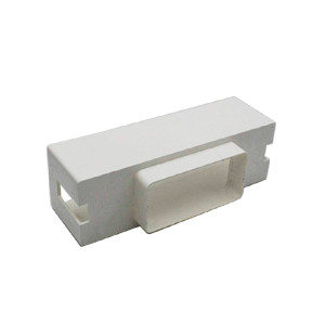VERPLAS FDADA204 System 204 Rectangular Double Airbrick Adapter 204mm x 60mm White