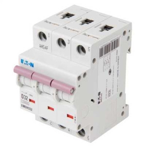 Eaton EMDH332 MCB Three Memshield Triple pole Type D Circuit Breaker-32 A