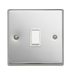 1Gang Intermediate Polished Chrome R02.801.PCBK