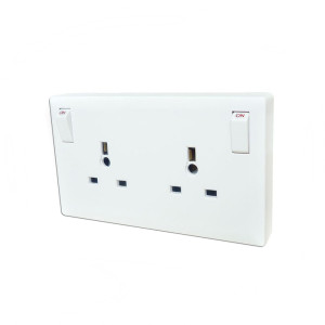 ETERNA CONV2 Single Gang To Double Gang Convertor Socket